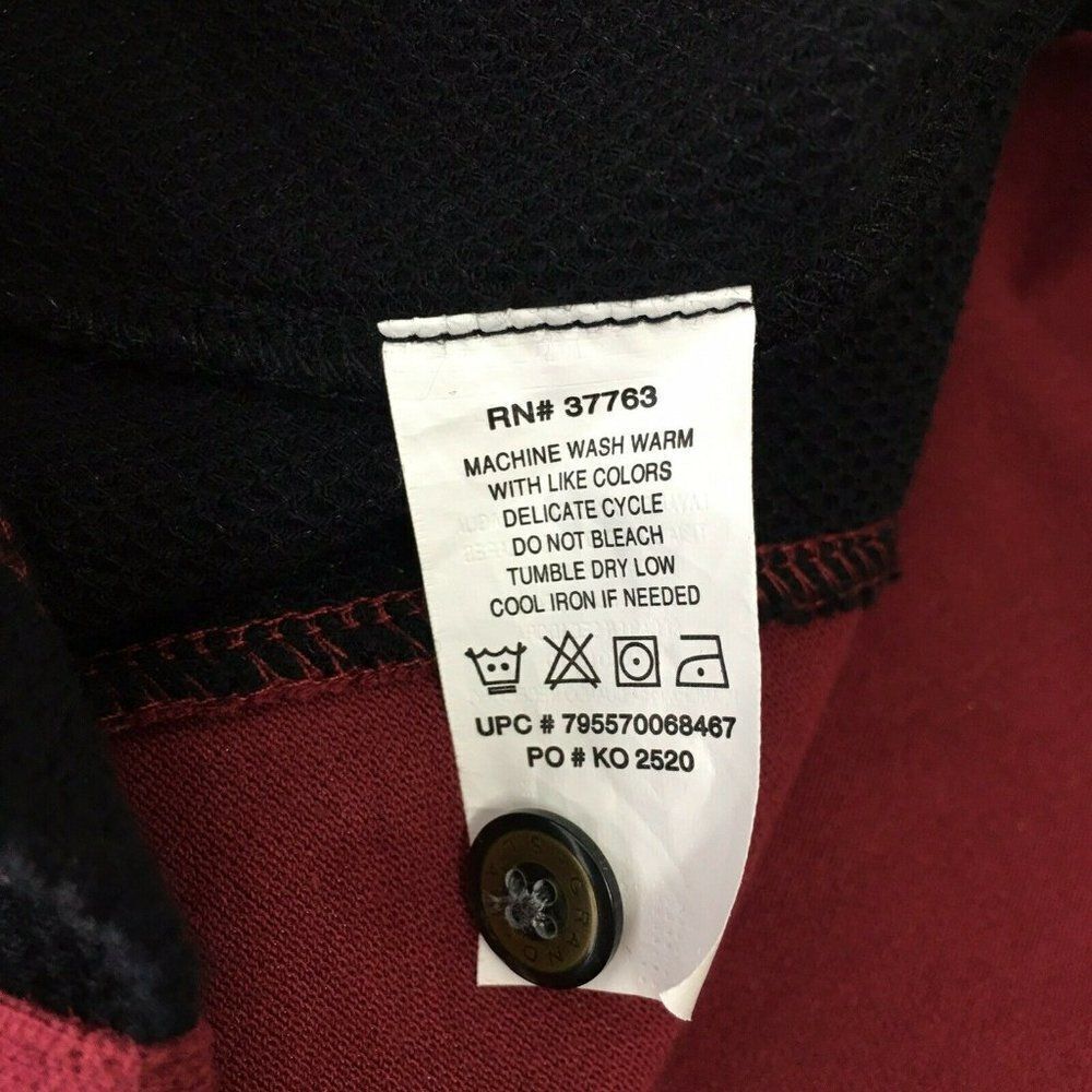 NIKE GRAND SLAM POLO SHIRT MENS SIZE LARGE MAROON BLACK GOLF PULLOVER - Picture 6 of 6